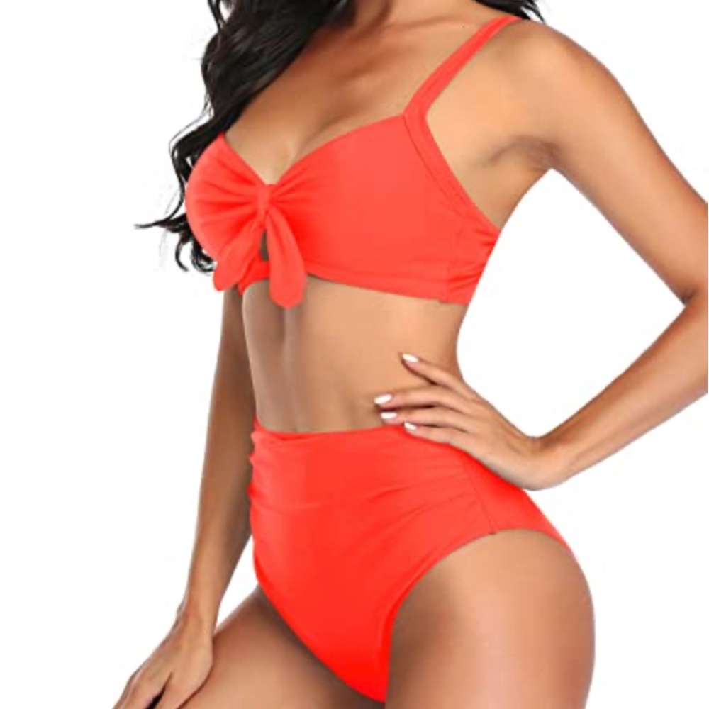 TEMPT ME Neon Orange Bikini XS NWT - Picture 3 of 10